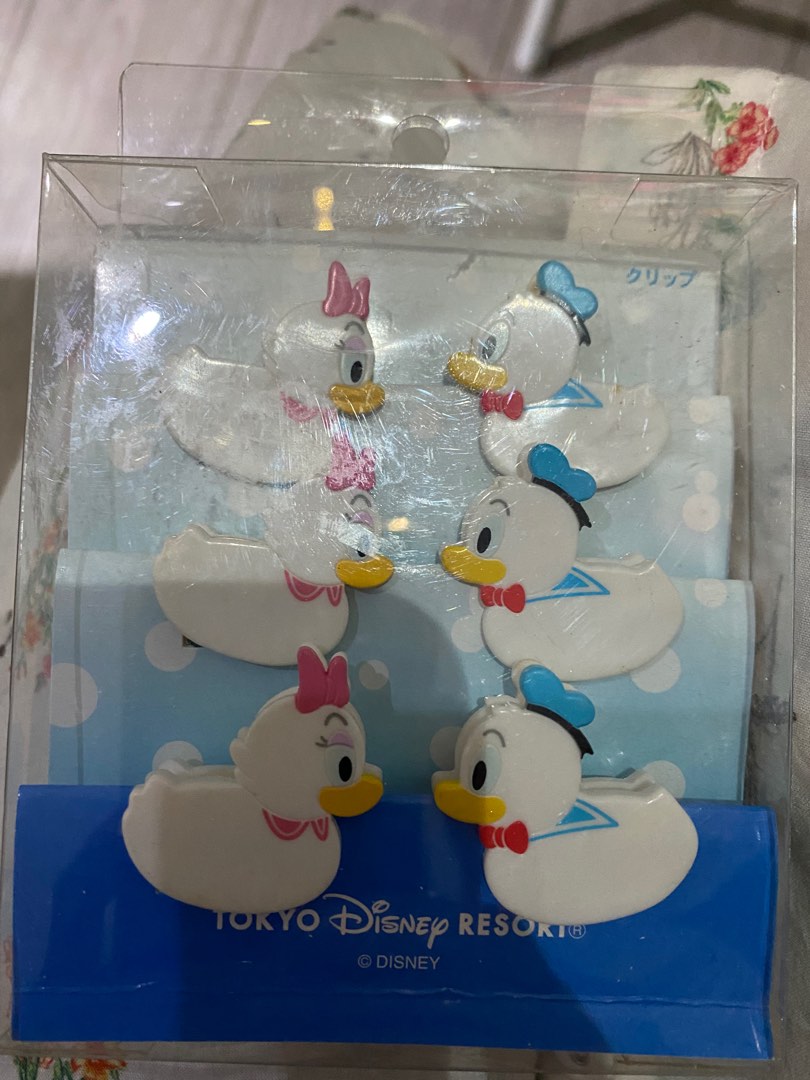 Disney Donald ducks clips, 興趣及遊戲, 手作＆自家設計, 文具 Carousell