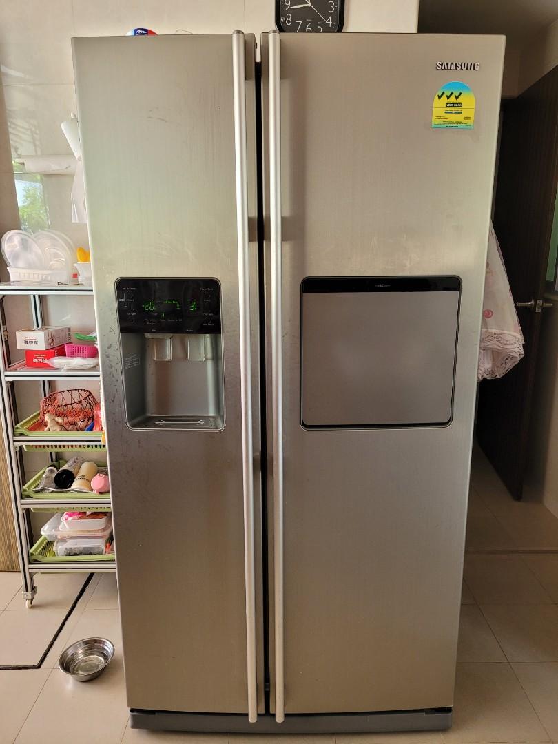 Double door Samsung fridge RESERVED, TV & Home Appliances, Kitchen ...