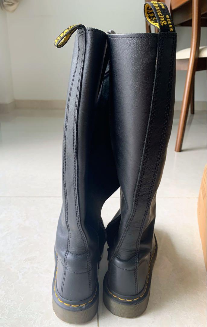 Dr martens long boots hot sale