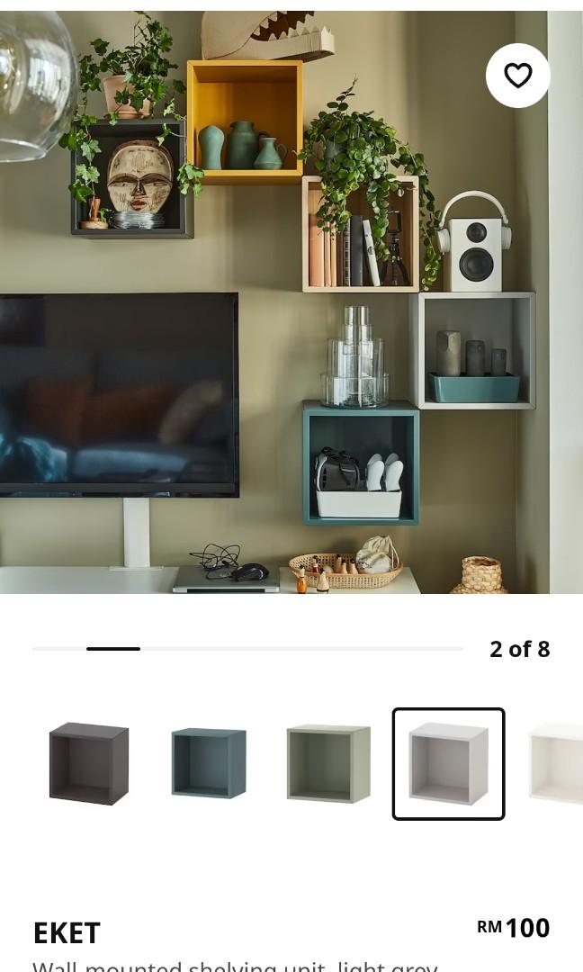 Eket wall top mounted shelving unit