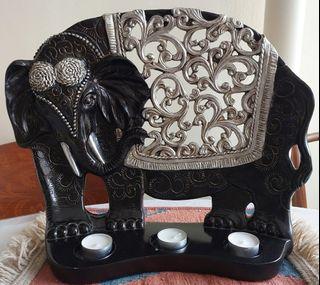 Elephant theme tea light holder