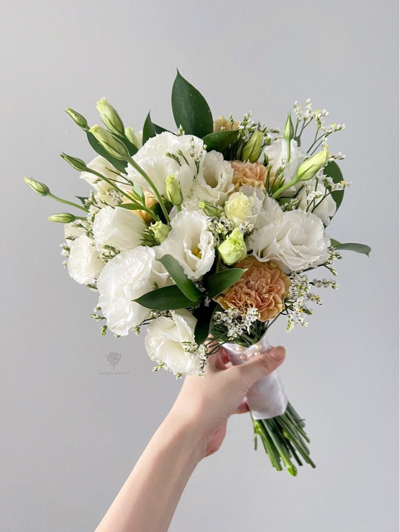 Eustoma bridal bouquet Wedding Bride Bridesmaid ROM