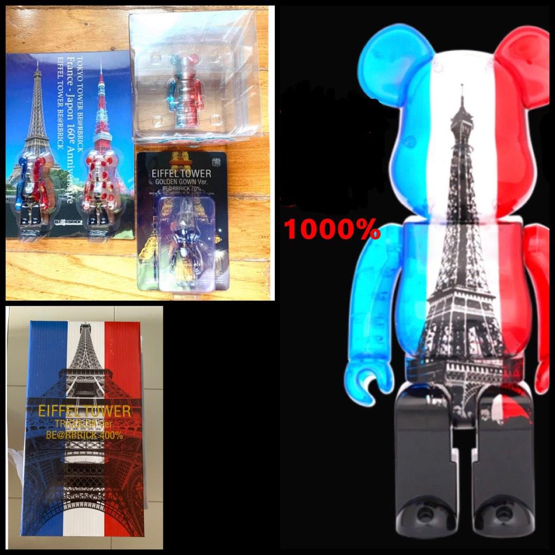 低価格の BE@RBRICK Bearbrick 400% 400%100% EIFFEL EIFFEL TOWER 艾菲爾鐵塔 TOWER  Taobao GOLDEN GOWN