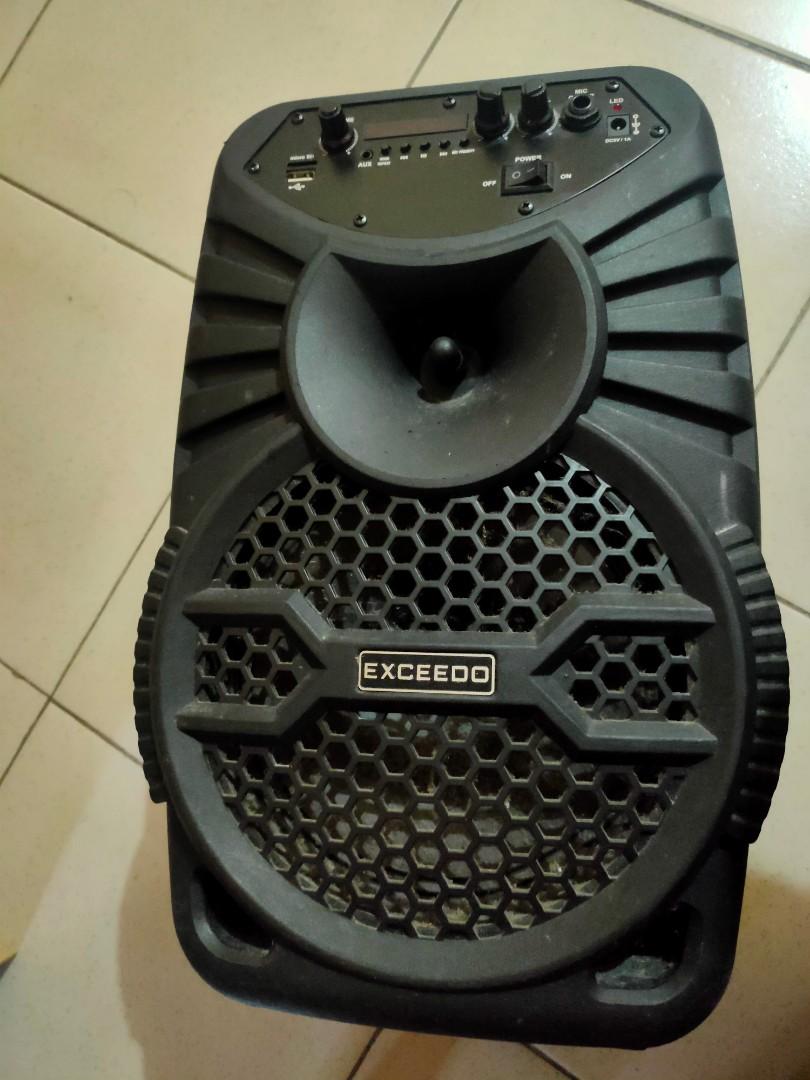 Exceedo bluetooth trolley speaker store