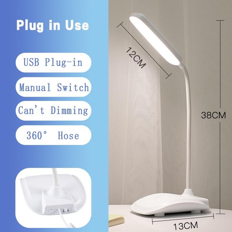 Eye Protection LED Desk Lamp USB Plugin Foldable Desk Lamp Touch Study