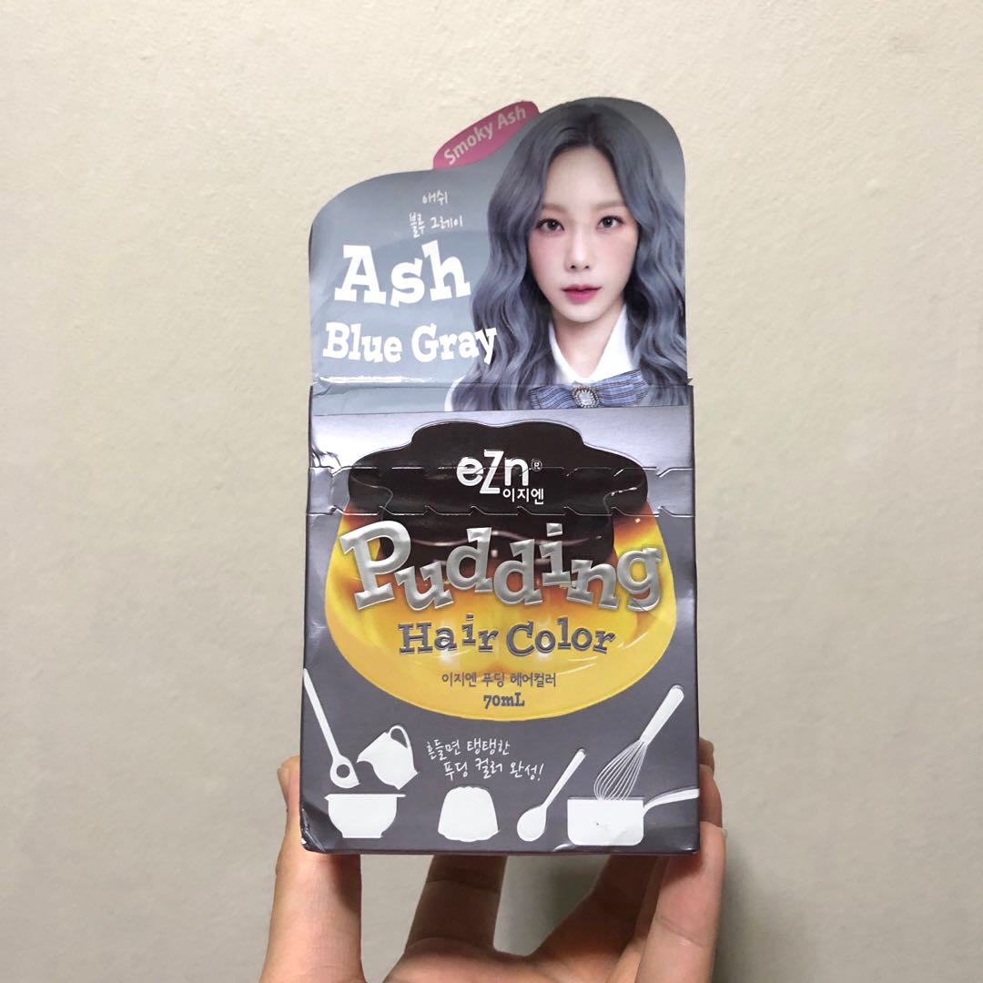 eZn Pudding Hair Colour Ash Blue Grey, Beauty & Personal Care, Hair on
