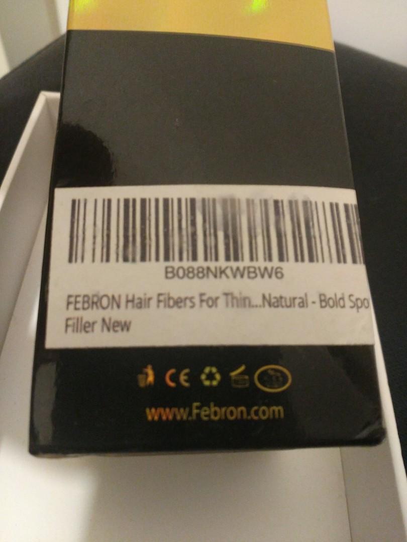 Febron dark brown hair fibers深棕色頭髮粉假髮粉10g 比Toppik 便宜, 美容＆化妝品, 健康及美容- 頭髮護理-  Carousell