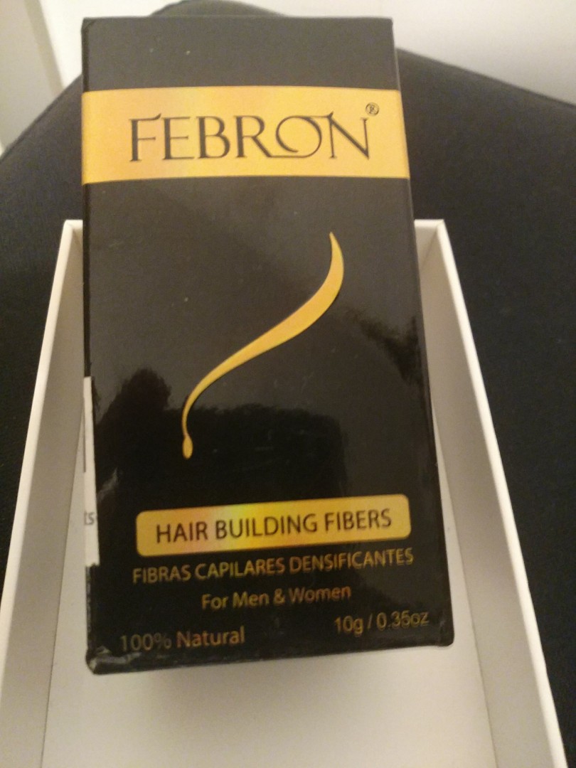 Febron dark brown hair fibers深棕色頭髮粉假髮粉10g 比Toppik 便宜, 美容＆化妝品, 健康及美容- 頭髮護理-  Carousell