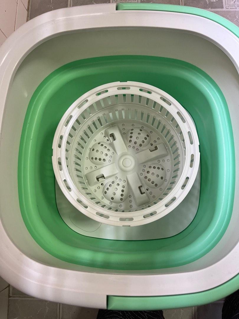Foldable portable washing machine 3 pin plug with safety mark, TV