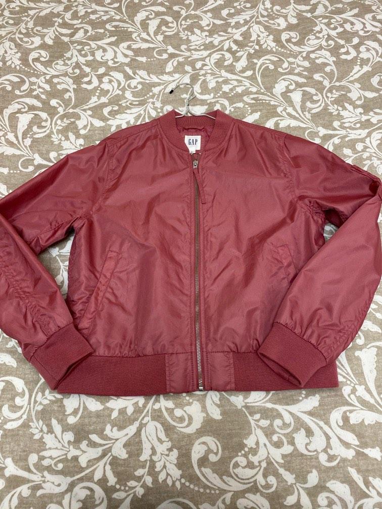 Gap pink discount bomber jacket