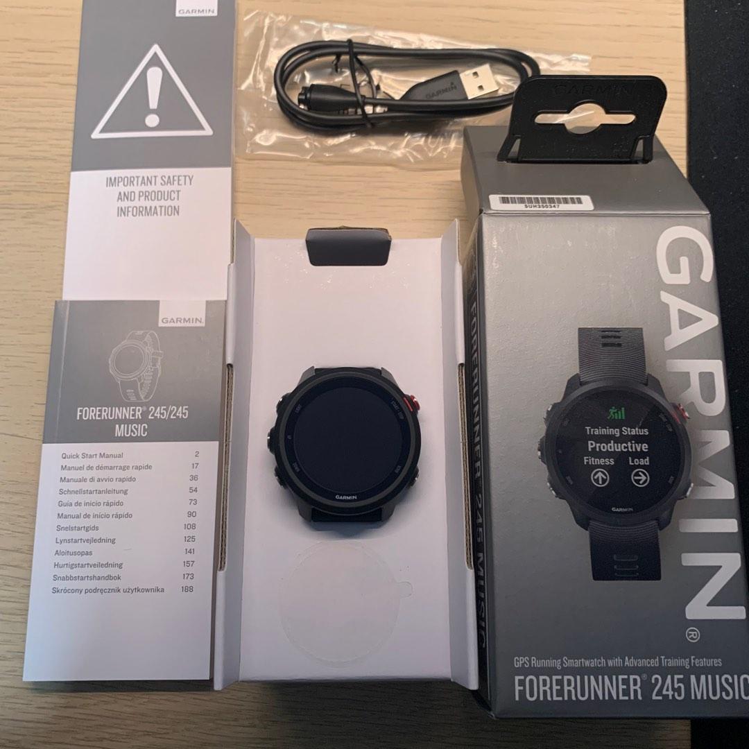 Garmin Forerunner 245 Music, GPS Running Smartwatch with Music and Advanced  Dynamics, White