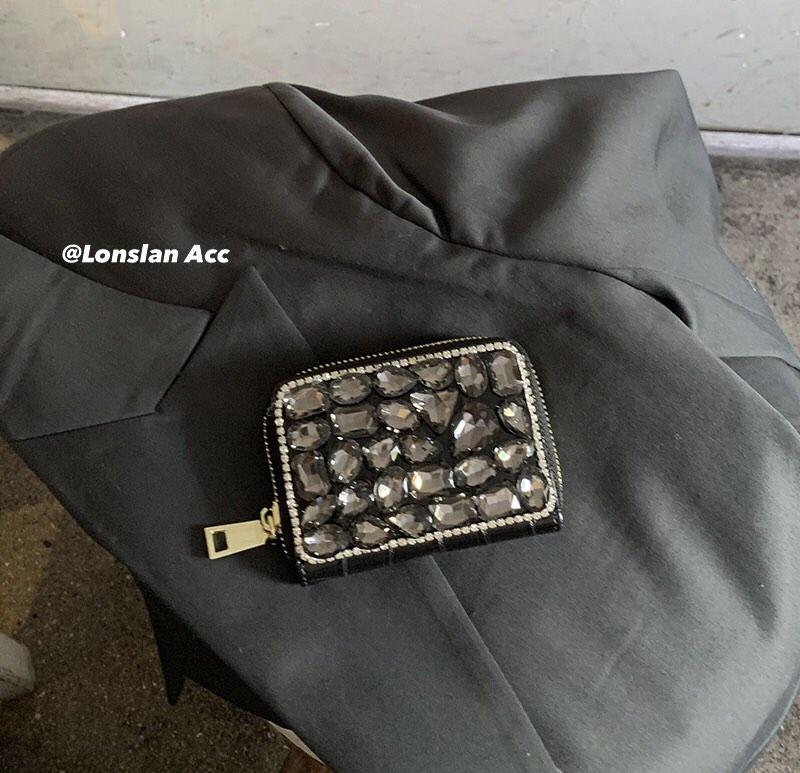 Geraldine Bling Card Holder, Women's Fashion, Bags & Wallets, Wallets