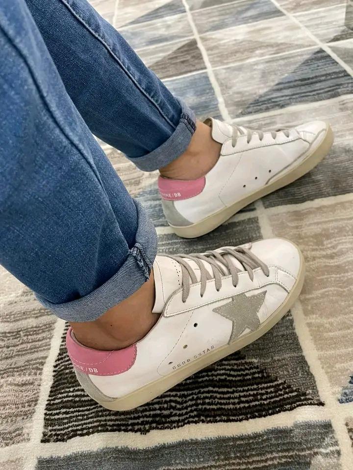 Golden Goose Super StarWhite Light Pink Size 38 Luxury