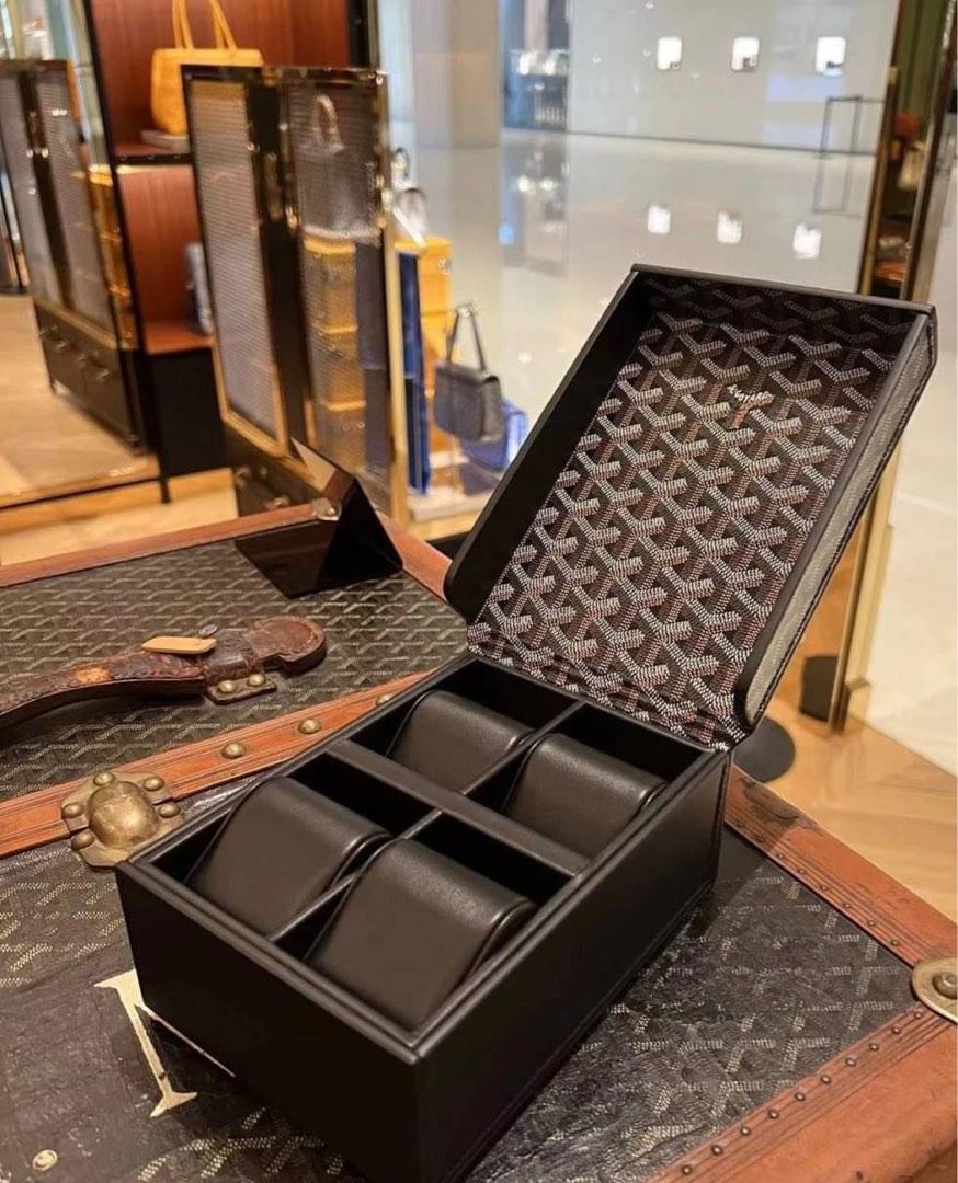 Goyard Grey Coffret Monroe's 6 Watch Box – Savonches