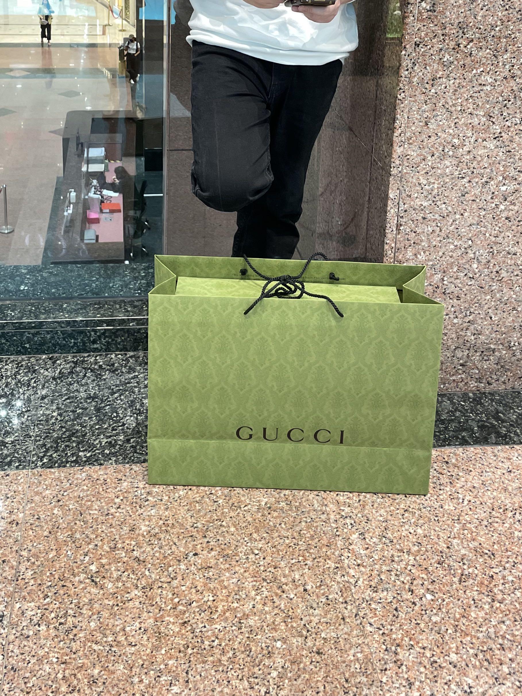 Gucci paper bag & box, Women's Fashion, Bags & Wallets, Tote Bags on