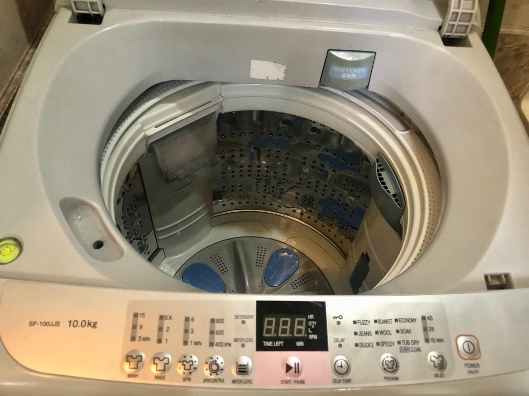 Hitachi top loader washer, 10 kg, TV & Home Appliances, Washing