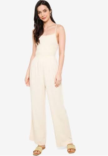 H&m linen jumpsuit shop