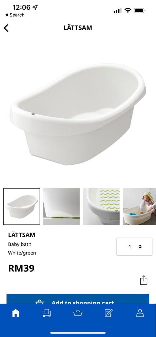 Ikea Lattsam Baby Bathtub