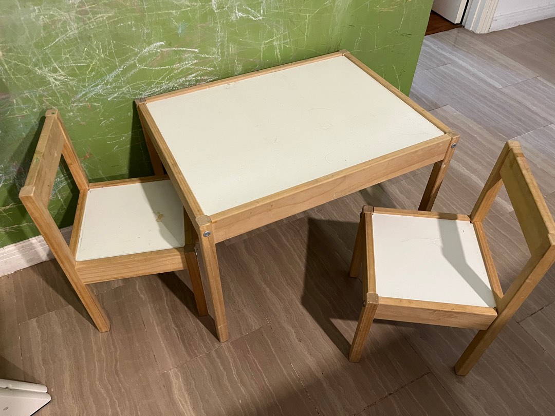 IKEA Latt table and two chairs, Babies & Kids, Baby Nursery & Kids