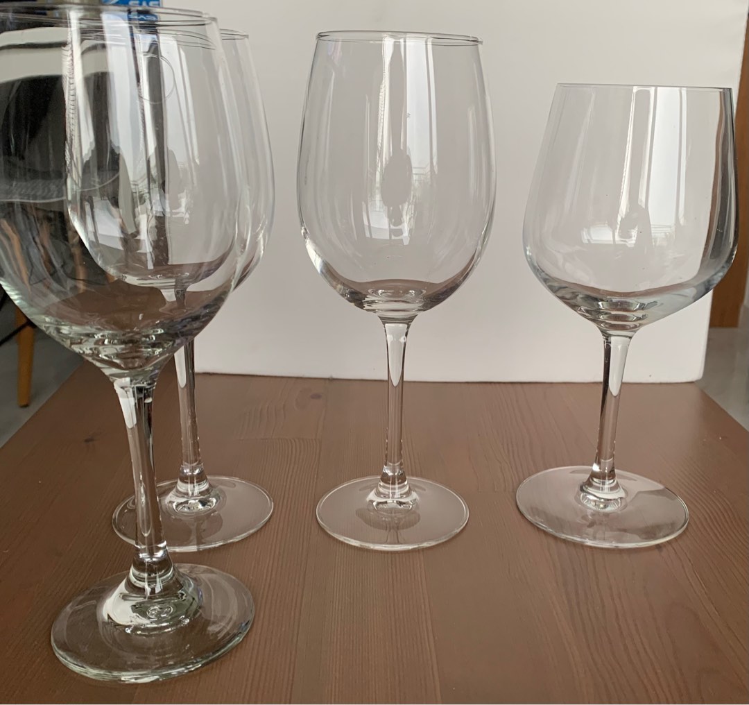 Ikea wine glasses 4, Furniture & Home Living, Kitchenware & Tableware