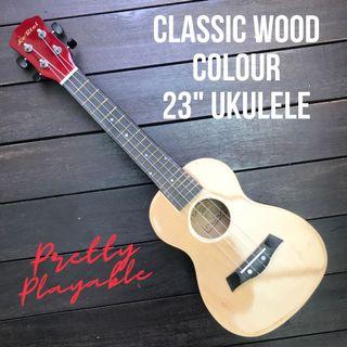 INSTOCK! Light Wood 23" Inch Concert Ukulele light brown Uke ukelele Brand New Gift