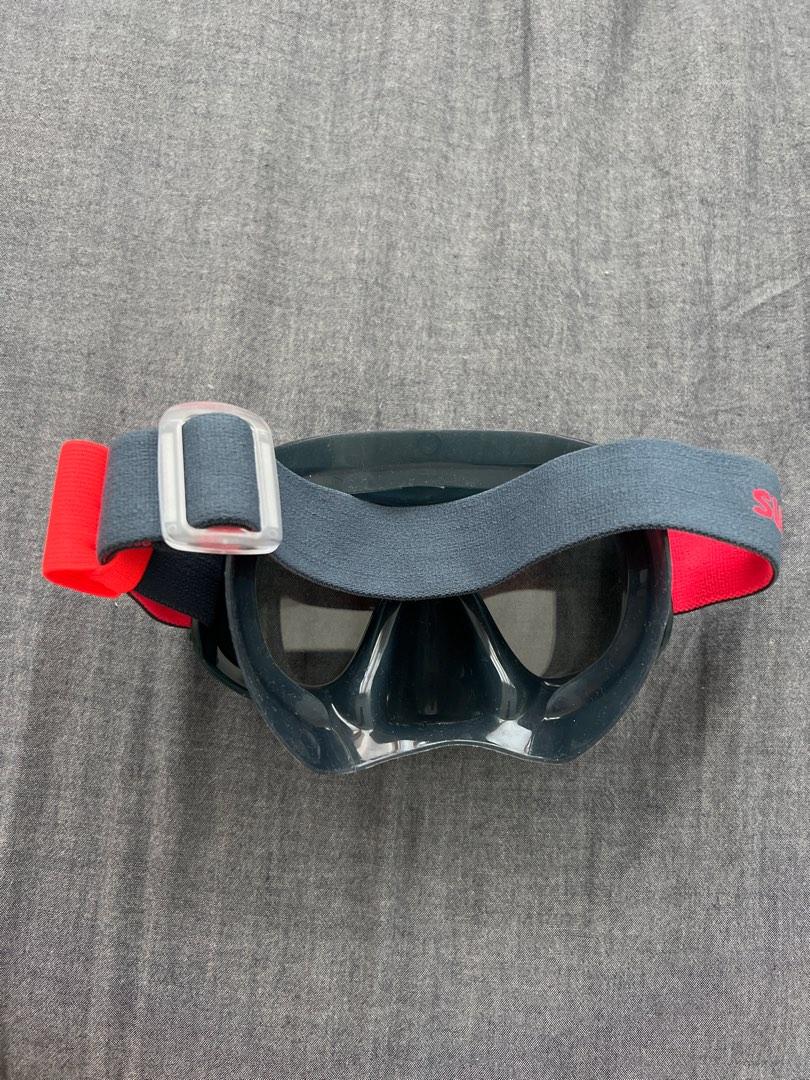 Large Subea Mask 520 Tempered Glass- Storm Grey, Sports Equipment ...