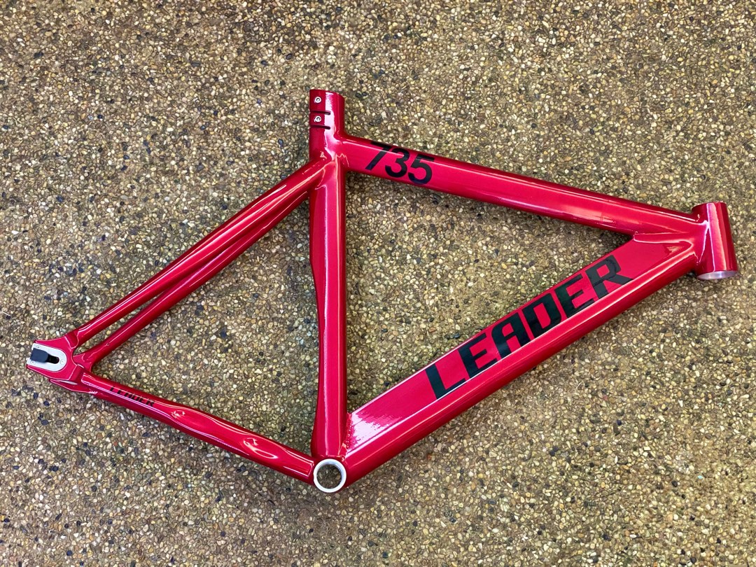 LEADER 735 53cm Fixed Gear Frame Set Sports Equipment Bicycles