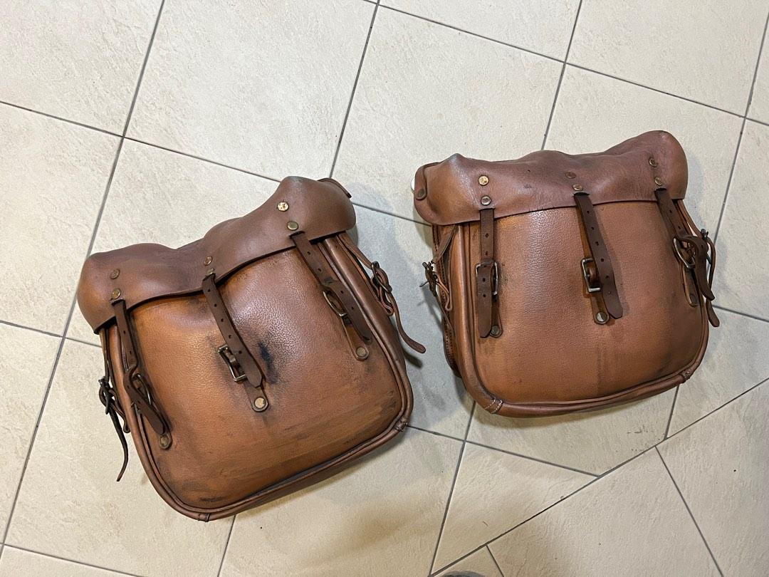 Leather Saddlebags (WLA), Motorcycles, Motorcycle Accessories on Carousell