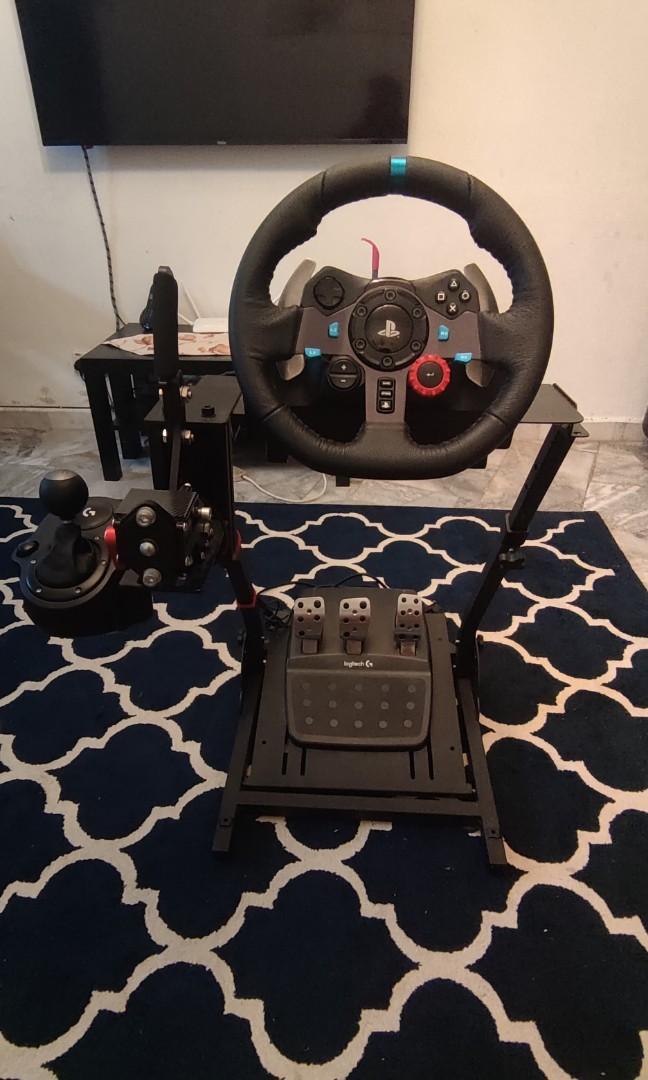 Vleien tellen patrouille Logitech G29 Sim Racing Wheel For PlayStation & PC with Shifter and  Handbrake, Video Gaming, Gaming Accessories, Controllers on Carousell