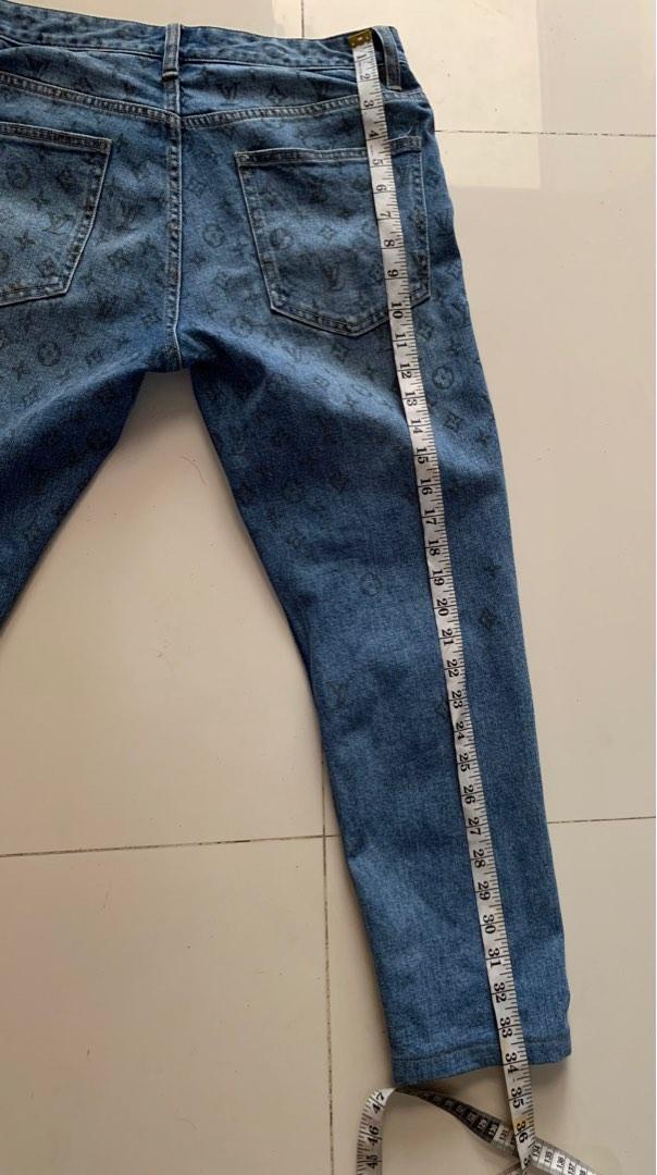 Louis Vuitton - Monogram Trim Denim Pants, Women's Fashion, Bottoms, Other  Bottoms on Carousell