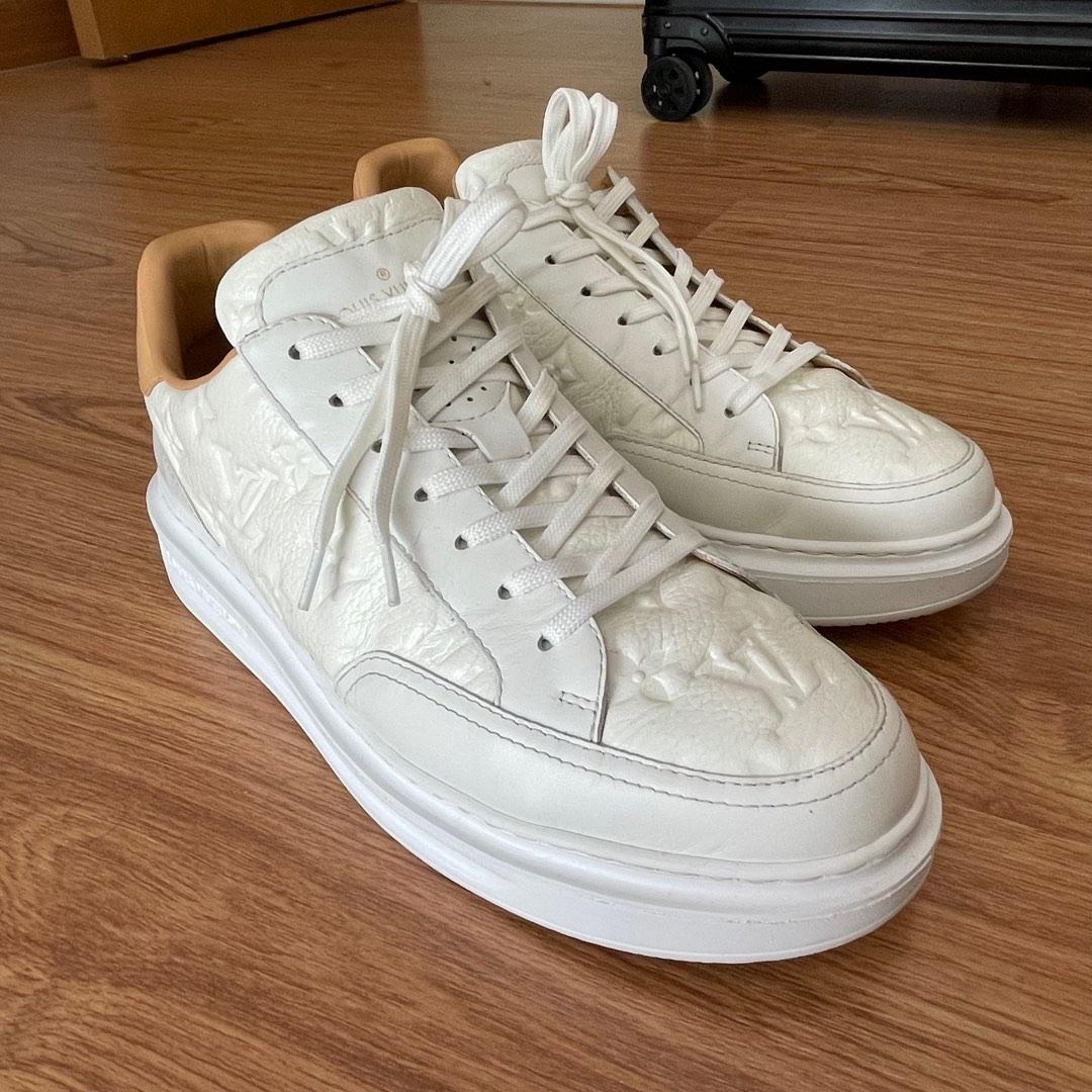 Louis Vuitton White Monogram Leather Beverly Hills Sneakers Size 44 Louis  Vuitton