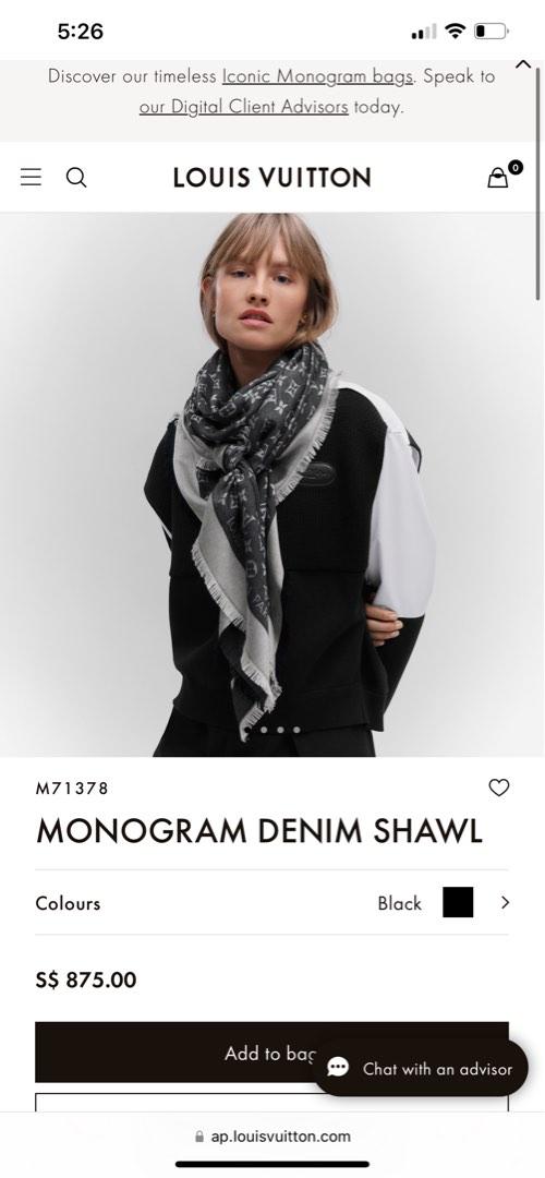 Louis Vuitton Monogram Giant Shawl