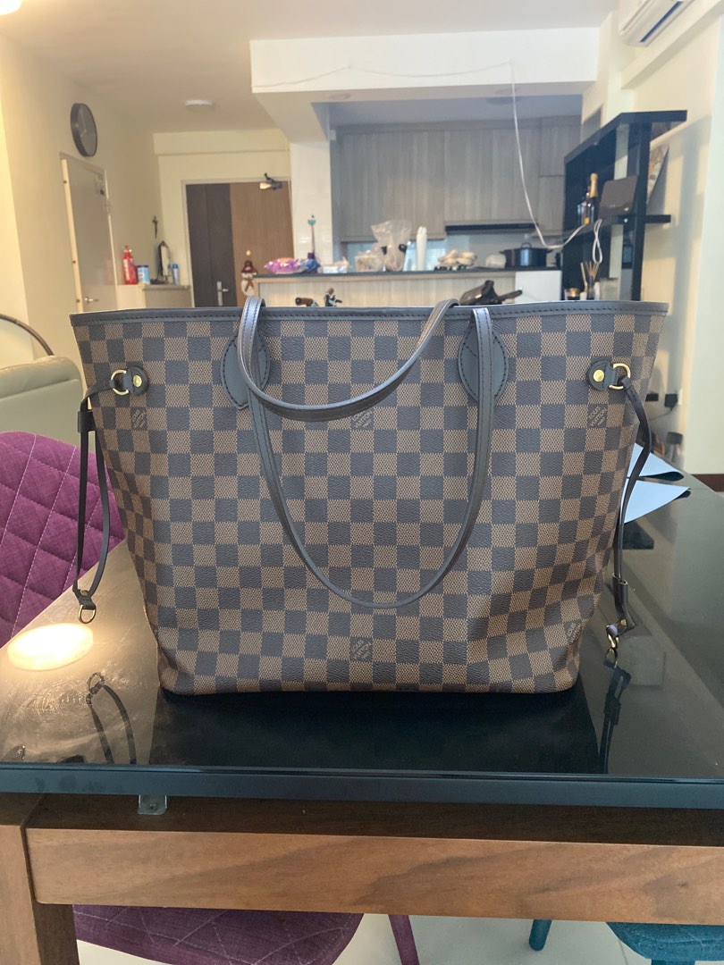 LV neverfull (authentic) with box and receipt, Women's Fashion, Bags