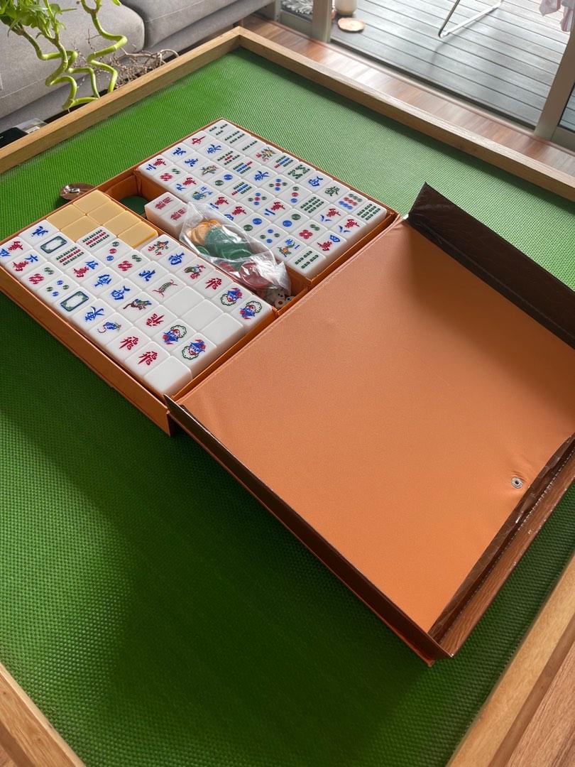 Mahjong Table with Mahjong Set, Hobbies & Toys, Toys & Games on Carousell
