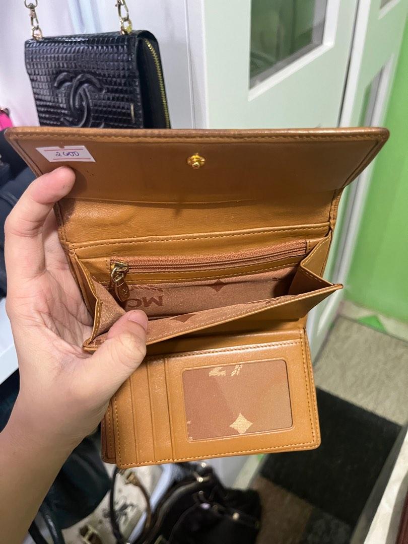 Authentic MCM Cognac Long Wallet, Luxury, Bags & Wallets on Carousell