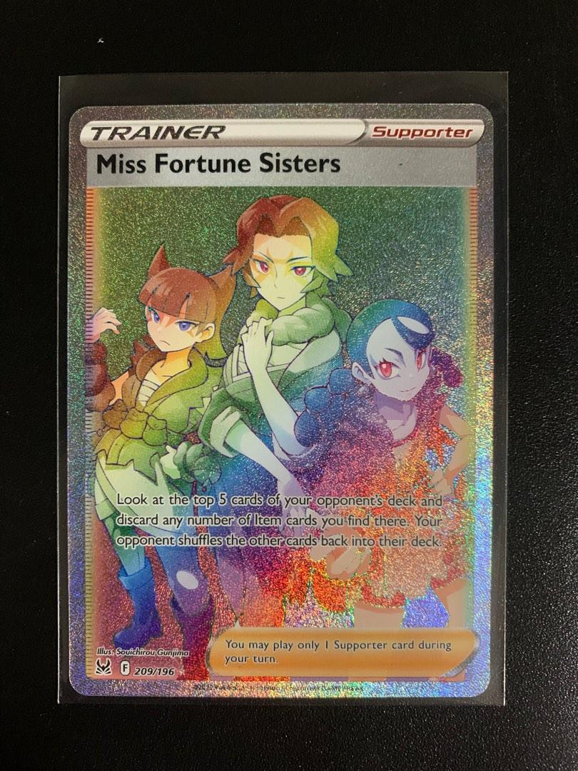 miss fortune sisters pokemon card value 209/196 PSA 9 Your opponent shuffles the other cards back into their deck Pokmon TCG Miss Fortune Sisters