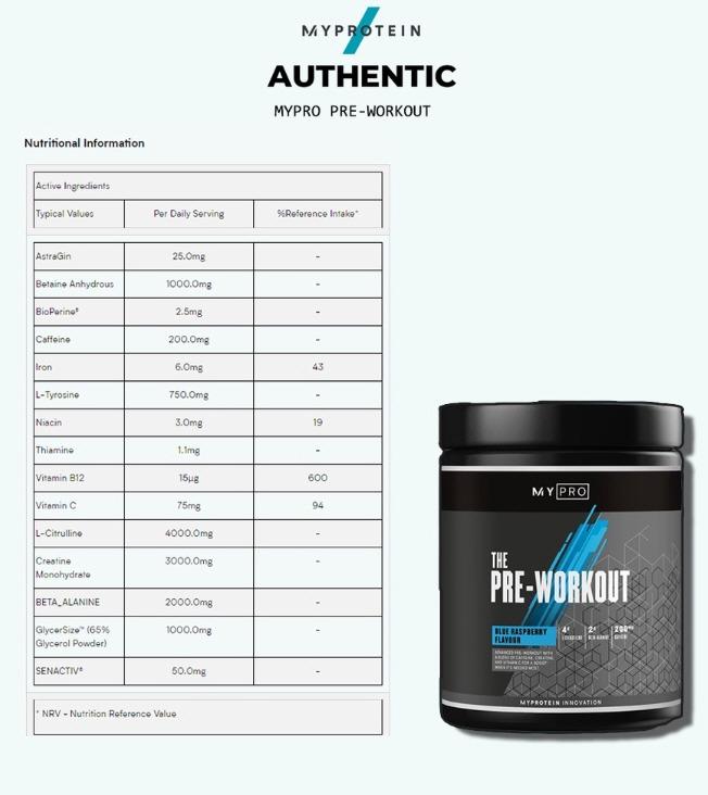 MyProtein PreWorkout (Sealed Open/Clumpy/Flavour GRAPE/DELIVERY ONLY