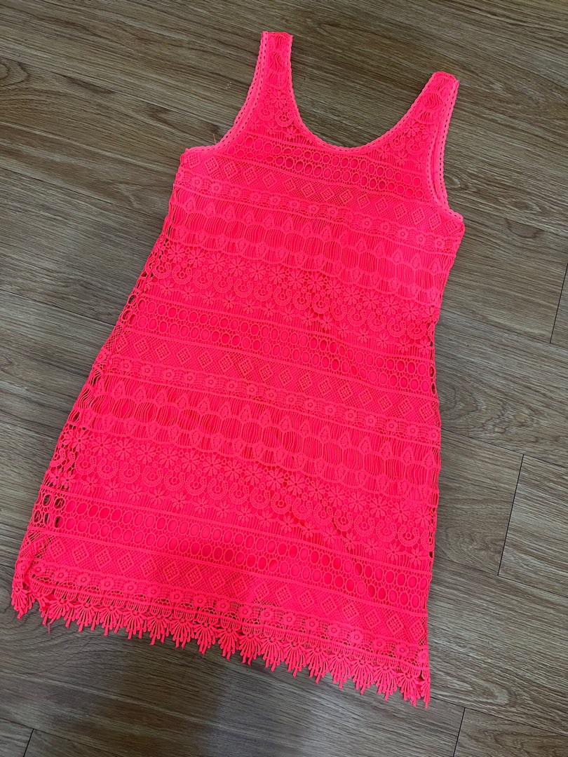 Neon Pink Dress, Women's Fashion, Dresses & Sets, Dresses on Carousell