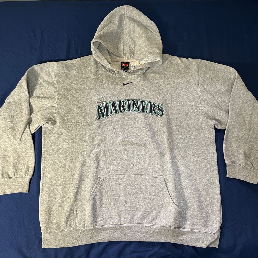 Seattle Mariners Nike Center Swoosh Vintage Hoodie Sweatshirt