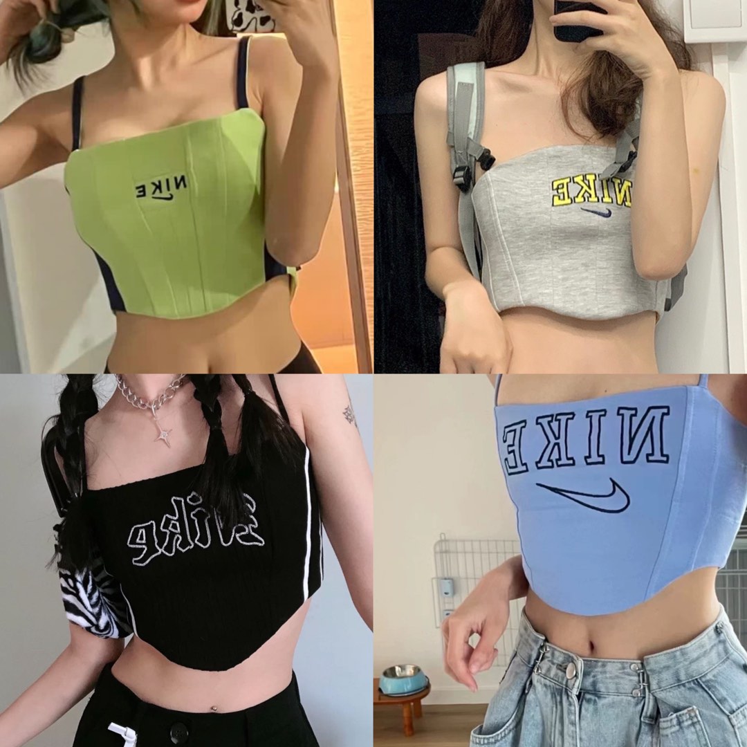 Nike reworked vintage corset top✨, Women's Fashion, Tops, Other Tops on  Carousell
