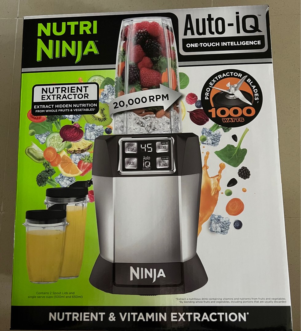 Ninja AutoIQ Blender (BL480), TV & Home Appliances, Kitchen Appliances