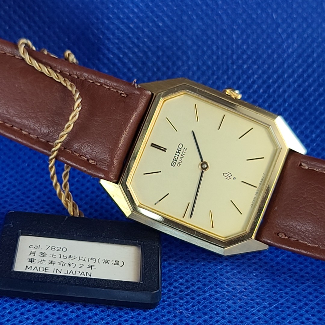 NOS Seiko Vintage Quartz watch 7820-5440 精工古董昭和時代文青石英 