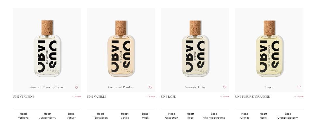 OBVIOUS 100ml Un Bois/ Un Musc/ Un Patchouli/ Un poivre/ Une Figue