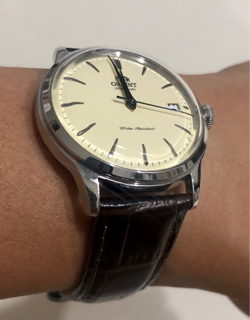 Orient Bambino 38mm Cream Dial Automatic Epson Seiko Luxury
