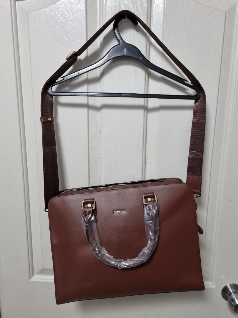 Padieoe Male Leather Laptop Shoulder Bag Men s Fashion Bags