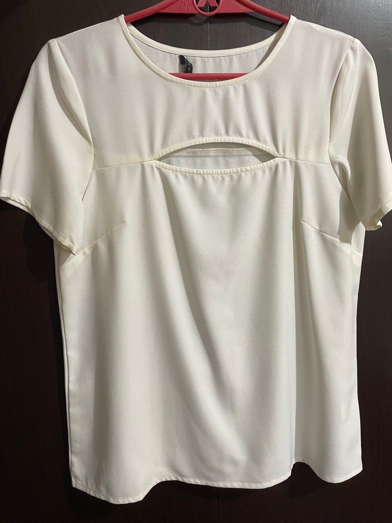 Blouse Femme Large Bleu Marine Style Peekaboo - Occasion Très Bon état