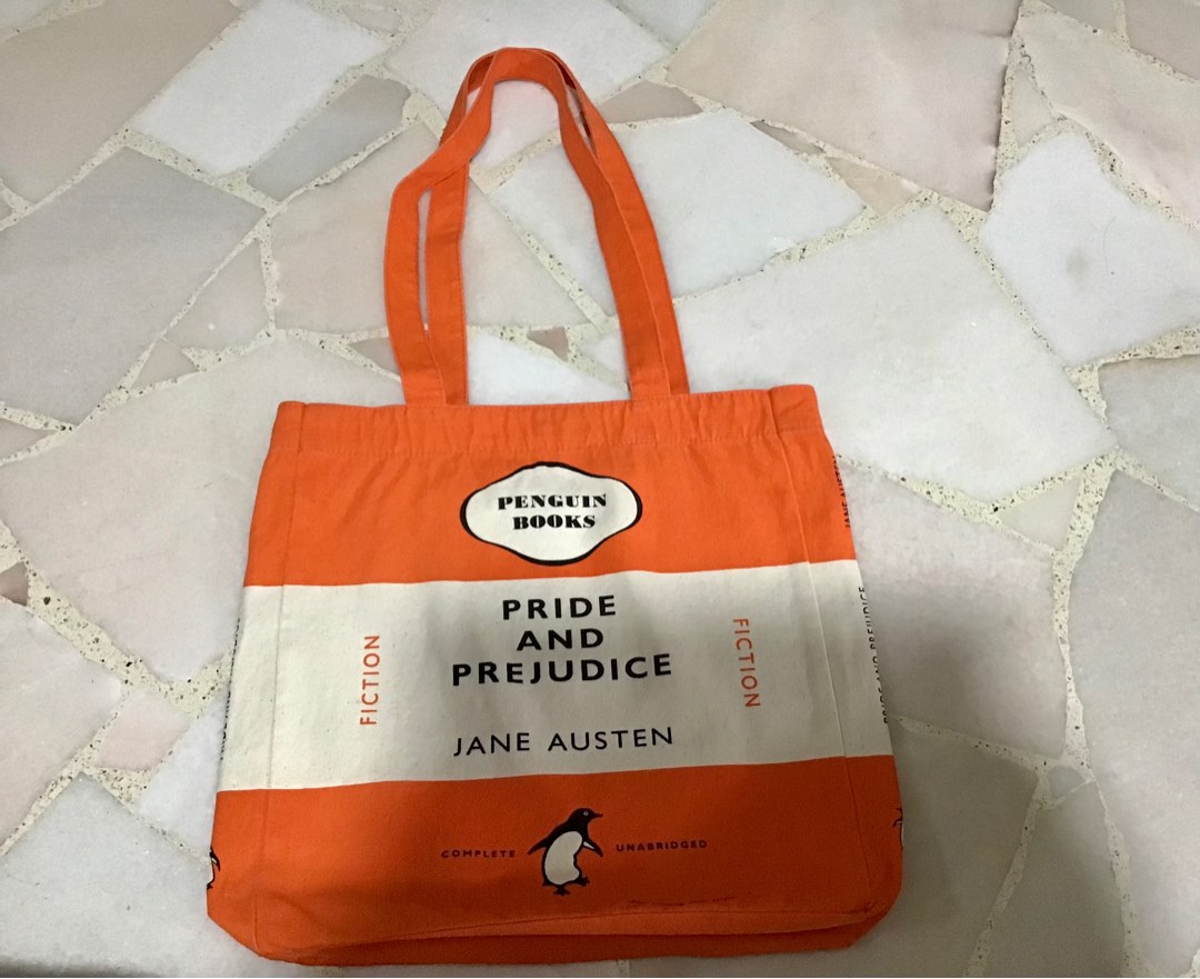 Penguin tote bag (Jane Austen), Women's Fashion, Bags & Wallets, Tote