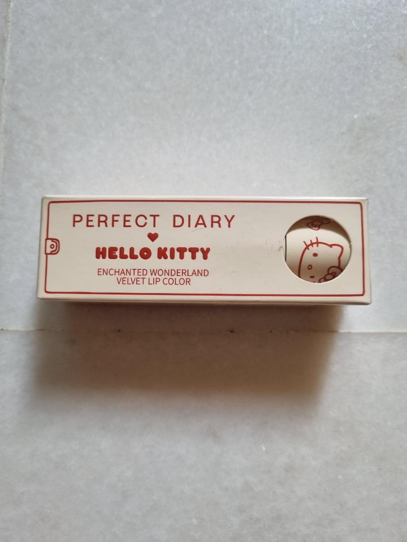 Perfect Diary X Hello Kitty Lipstick Lip Cream Enchanted Wonderland Velvet Lip Stain Limited