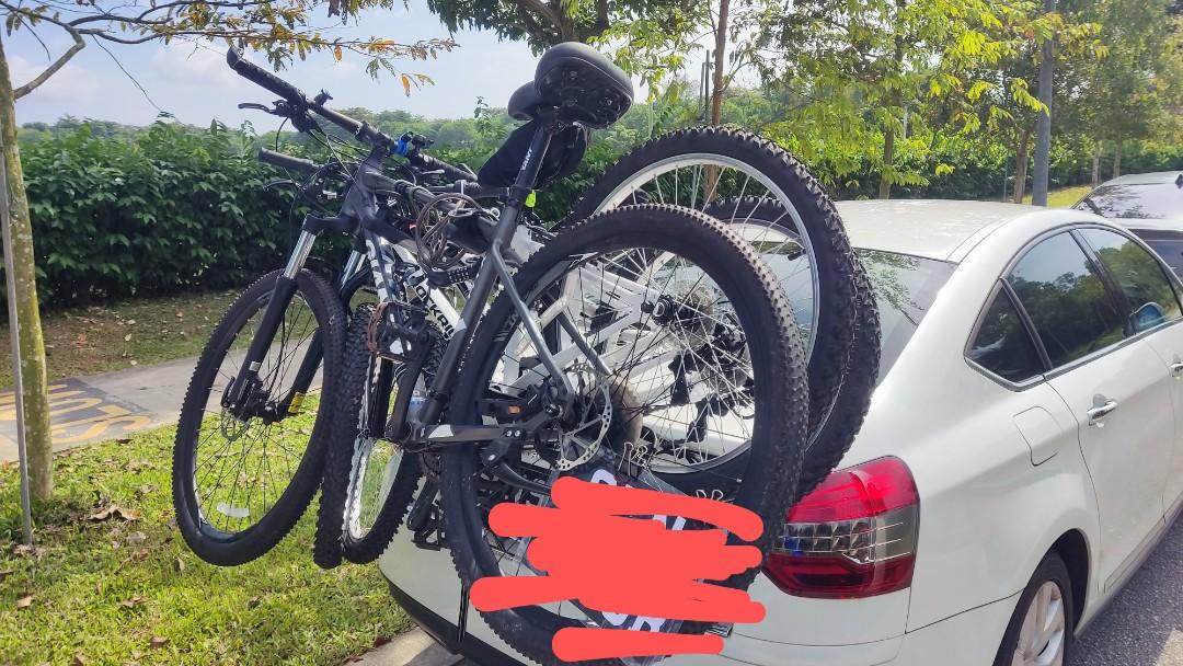 Peruzzo Venezia Boot Trunk Bike Rack 2 bikes 15kg each Car