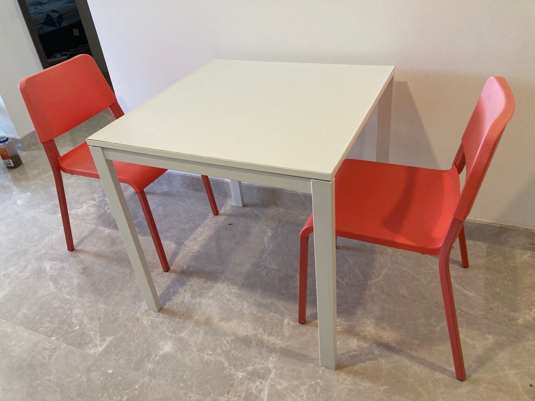 IKEA Plastic table and chairs, Furniture & Home Living, Furniture